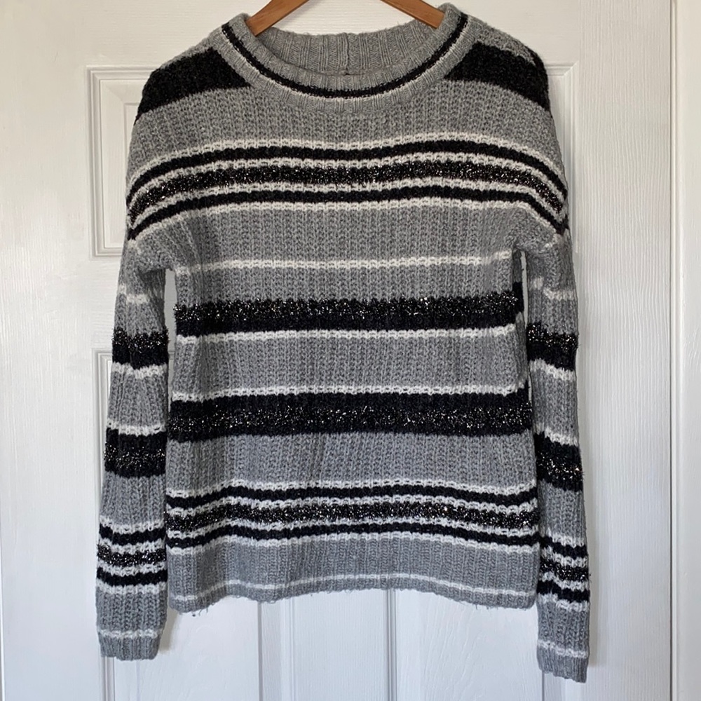 a.n.a. Striped Sweater